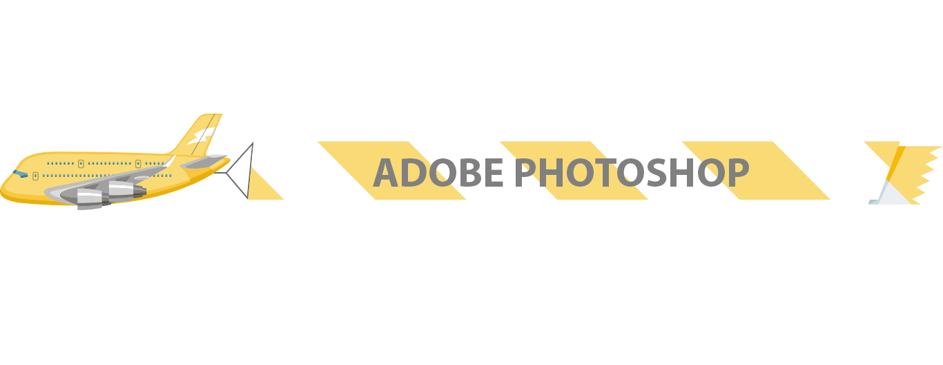 Plane displaying Adobe Photoshop