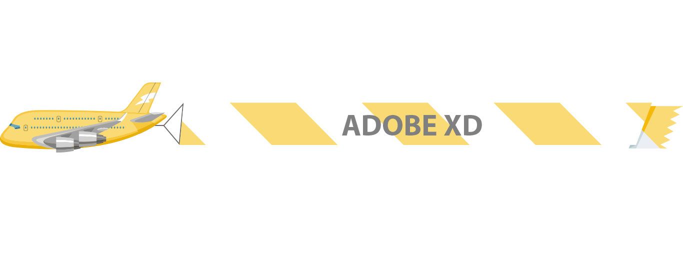 Plane displaying Adobe XD